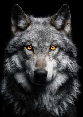 Close-up of a Wolf's Face