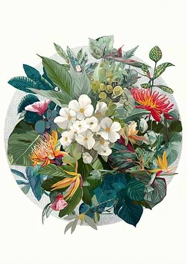 Vibrant Tropical Floral Arrangement