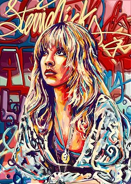 Stevie Nicks Pop Art Portrait