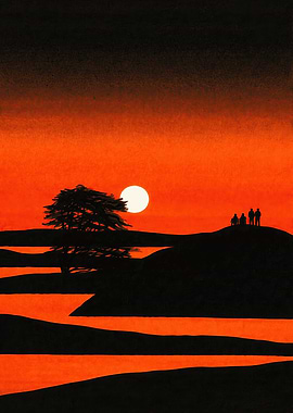 Silhouettes at Sunset