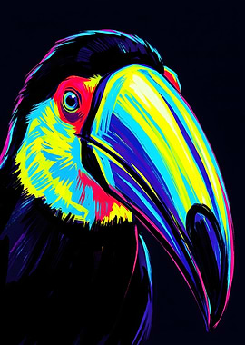 Vibrant Toucan Portrait