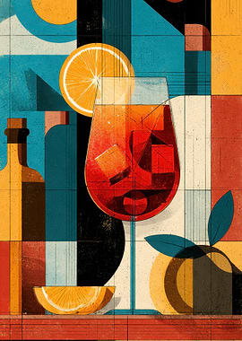 Retro Cocktail Still Life