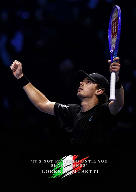 Lorenzo Musetti Celebrates Victory
