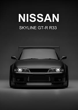 sport black Nissan Skyline GT-R R33