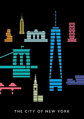 New York City Skyline Art