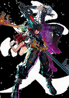 Kingdom Hearts Characters with Keyblades