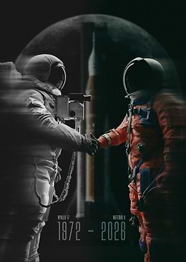 Apollo 17 and Artemis 2