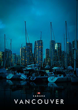 Vancouver Cityscape at Night