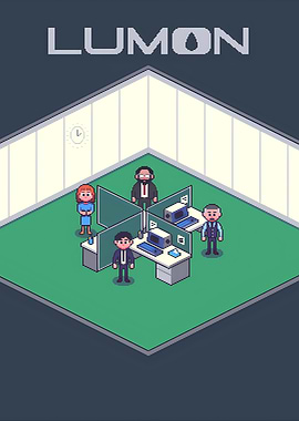 Pixel art severance Lumon Poster