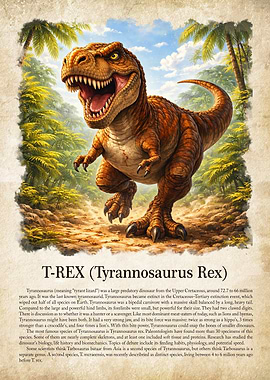 T-Rex Dinosaur Illustration