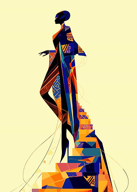 Abstract Fashion Illustration