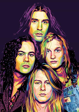 Alice in Chains Pop Art Portrait