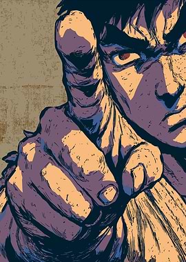 Intense Anime Character Pointing