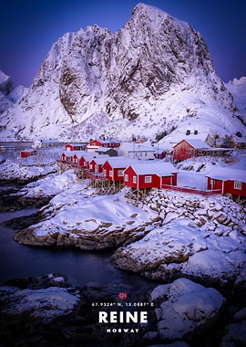 Reine, Norway Winter Village