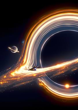 Spaceship near a Black Hole