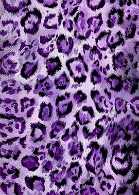 Purple Leopard Print Texture