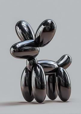 Chrome Balloon Dog Sculpture