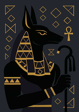 Anubis Egyptian God Art