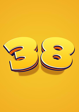 Yellow 38 Number