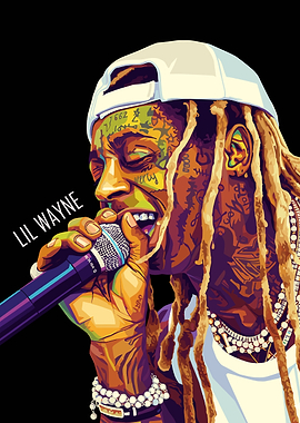 Lil Wayne Performing with Microphone