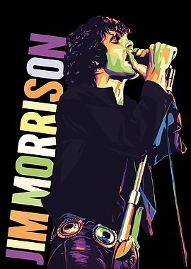 Jim Morrison Pop Art Portrait
