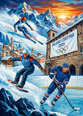 Milano Cortina 2026 Winter Olympics Art