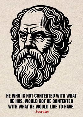 Socrates quote about contentment