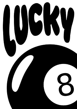 Lucky 8 Ball Text Art