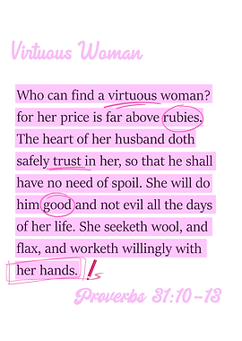 Virtuous Woman Bible Verse