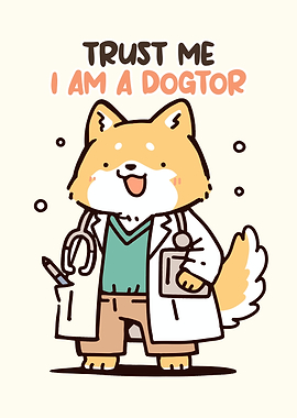 Dog Doctor Cartoon