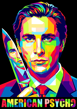 American Psycho Pop Art Poster