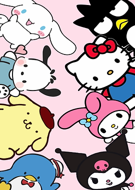 Sanrio Characters Group Illustration