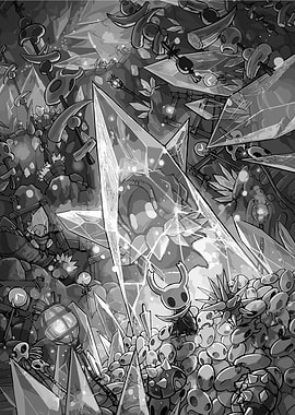 Hollow Knight Crystal Cave Scene