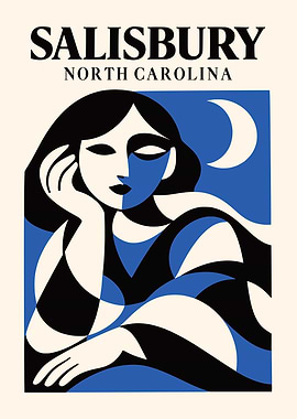 Salisbury North Carolina Vintage Poster