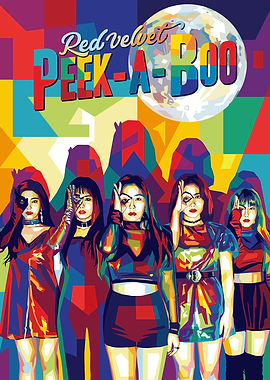 Red Velvet Peek-A-Boo Pop Art