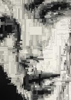 Female Portrait Abstract Quadtree
