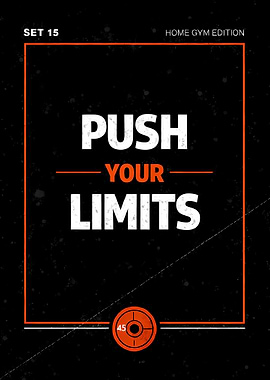 Push Your Limits – Gym Motivation Poster (Home Gym Edition)