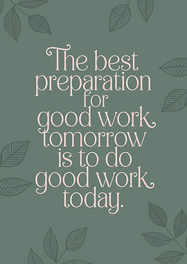 Inspirational quote about work