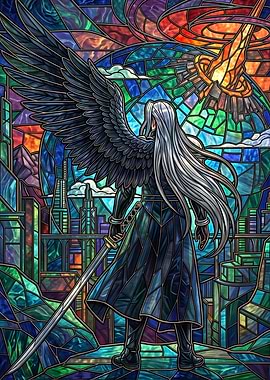 Sephiroth Stained Glass Art