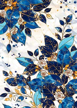 Abstract Botanic Kintsugi