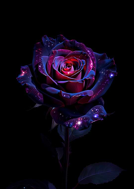 Cosmic Rose with Starlight