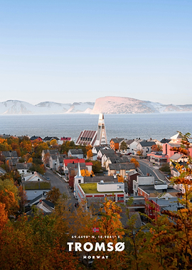 Tromsø Cityscape with Mountains and Sea