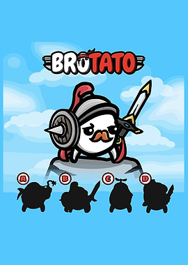 Brotato character with silhouette options