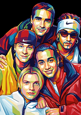 Backstreet Boys Pop Art Portrait