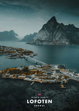 Lofoten Norway Aerial View