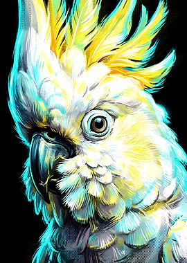 Vibrant Cockatoo Portrait