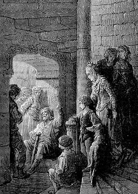 The Veteran Crusader Gustave Dore Crusades Engraving