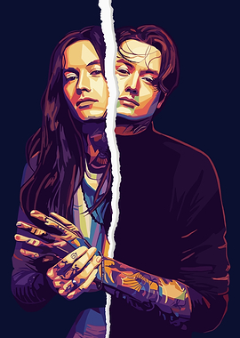 Torn Couple Portrait Bad Omens