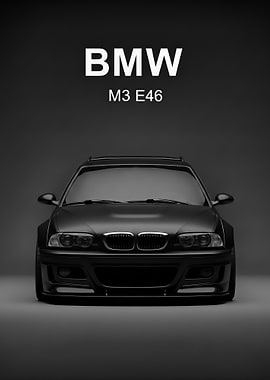 sport black BMW M3 E46 Car