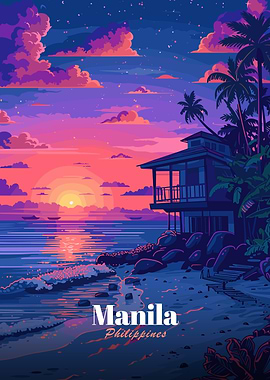 Manila Philippines Sunset Beach House